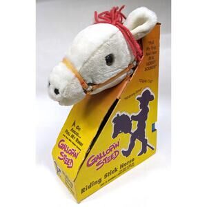 Vintage Hobby Horse 41" Tall Gallopin' Steed pull-string audio gallops, whinney